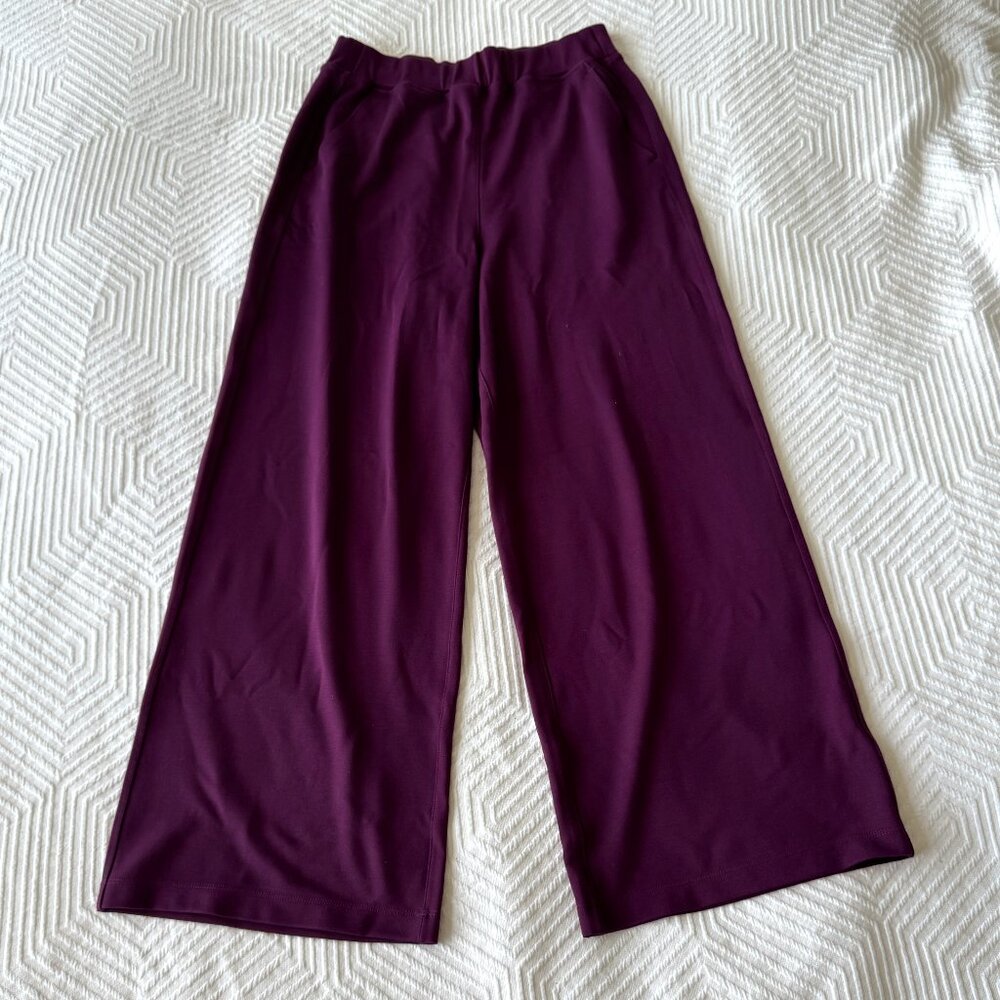 Kit and Ace Serenity Wide Leg Pants, Dark Plum, 6